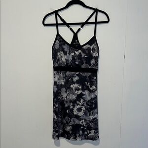 90 Degree By Reflex Women’s Black Floral Print Tank Dress Q44